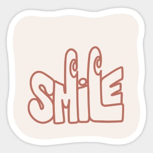 Orange Smile Sticker